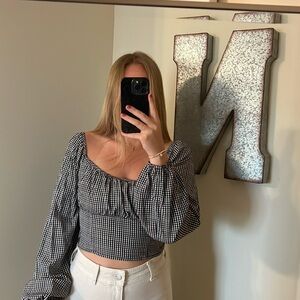 Hollister Checkered Ribbed Long sleeve